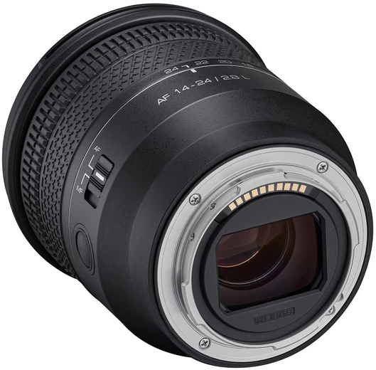 Objektyvas „Samyang AF 14-24mm F/2.8 L“ jungtis (viso kadro ir APS-C)
