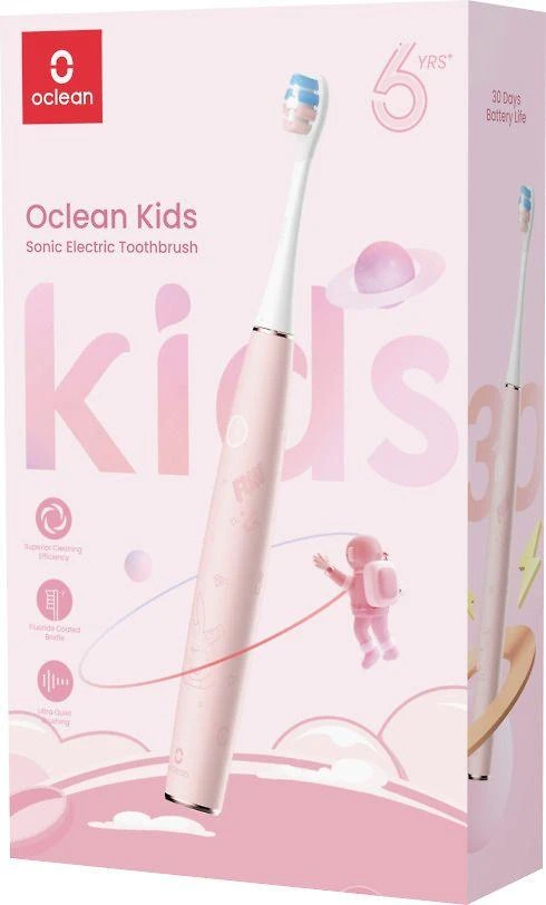 Elektrinis vaikiškas dantų šepetėlis Oclean Kids, Rožinis