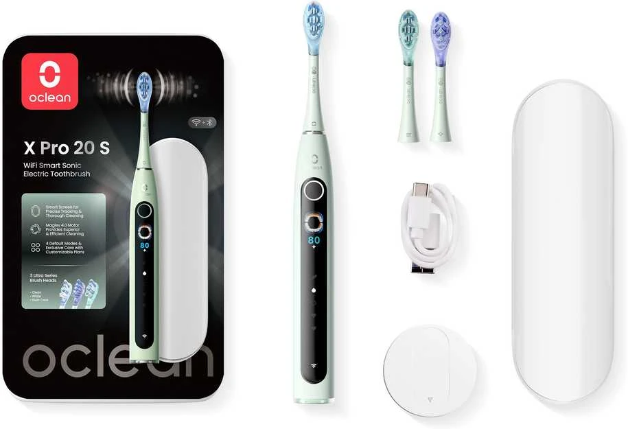 Oclean X Pro 20 S Elektrinis dantų šepetėlis Žalias