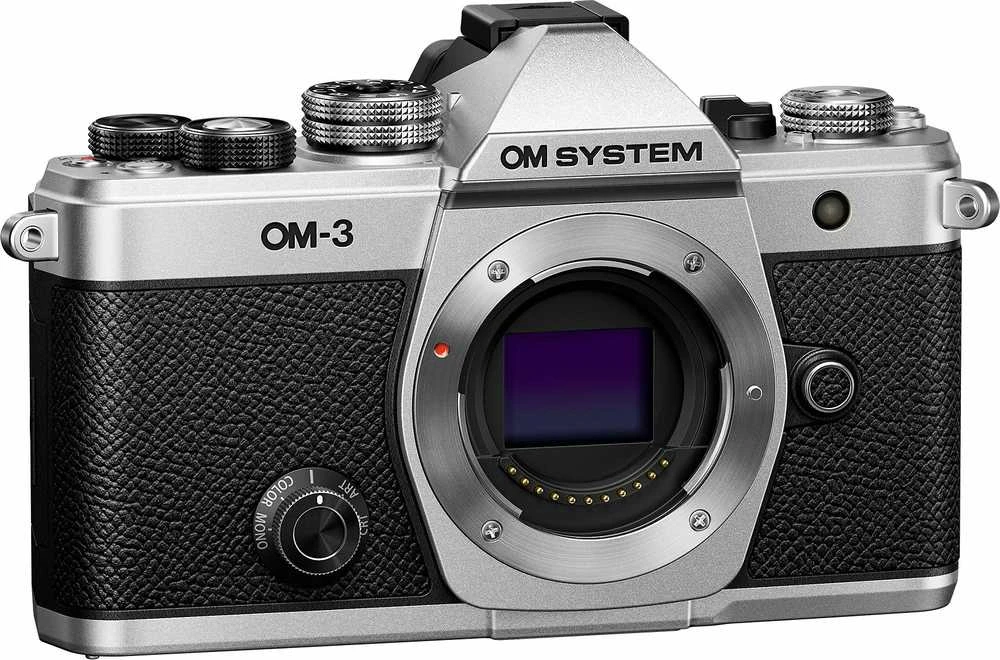 Om Digital Solutions „Olympus OM SYSTEM“ OM-3 korpusas (sidabras)