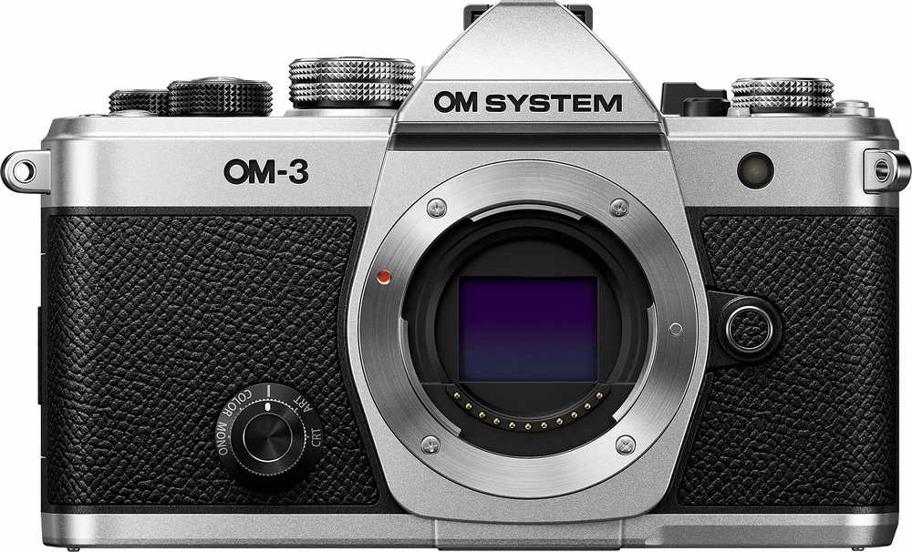 Om Digital Solutions „Olympus OM SYSTEM“ OM-3 korpusas (sidabras)