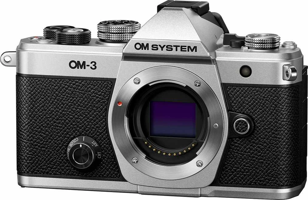 Om Digital Solutions „Olympus OM SYSTEM“ OM-3 korpusas (sidabras)