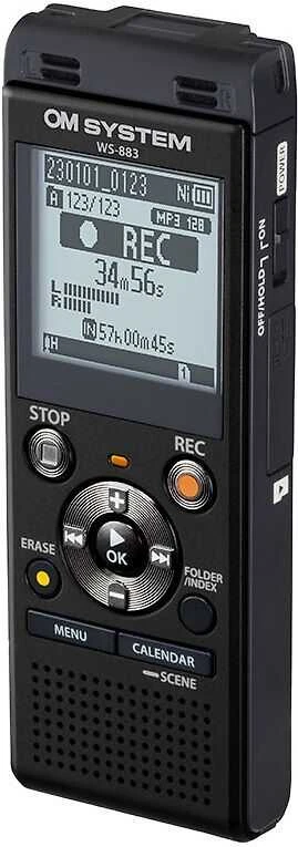 Diktofonas Olympus | Digital Voice Recorder | WS-883 | Juodas | MP3 playback