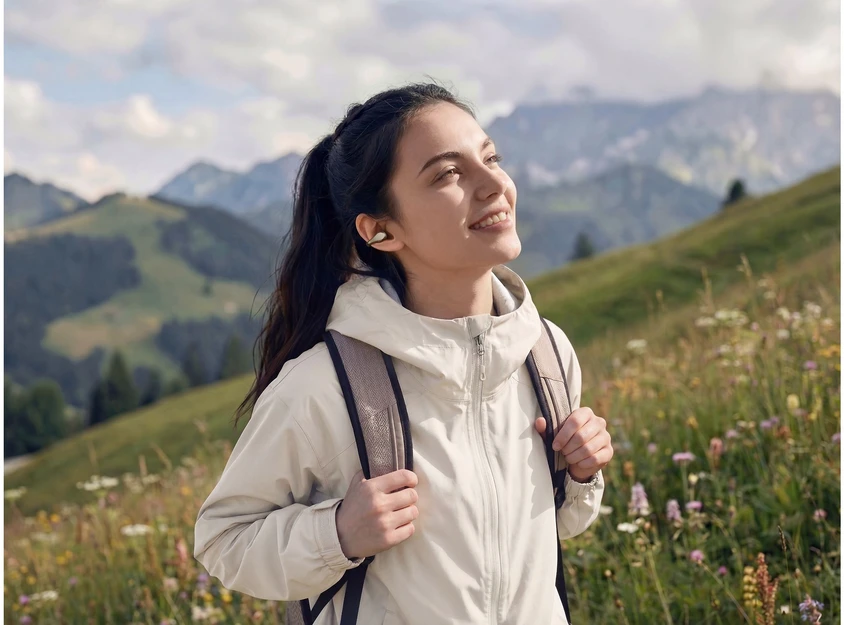Ausinės Oppo Enco Clip2 Open langattomat kuulokkeet, tummanharmaa