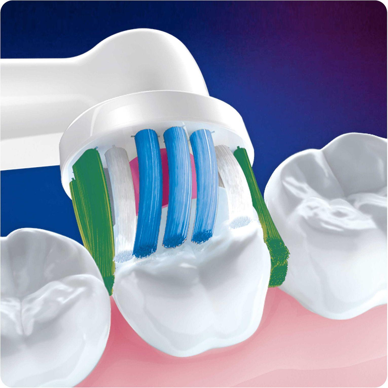 Oral-B Replaceable dantų šepetėlis galvutės with CleanMaximiser 3D Refill Heads Suaugusiems Šepetėlių skaičius galvutės įeina 4 Number of teeth brushing modes Does not apply Baltas