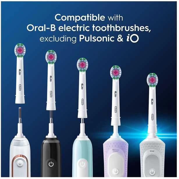 „Oral B Pro 3D Baltas“ dantų šepetėlio galvutės – baltos – 5 vnt.