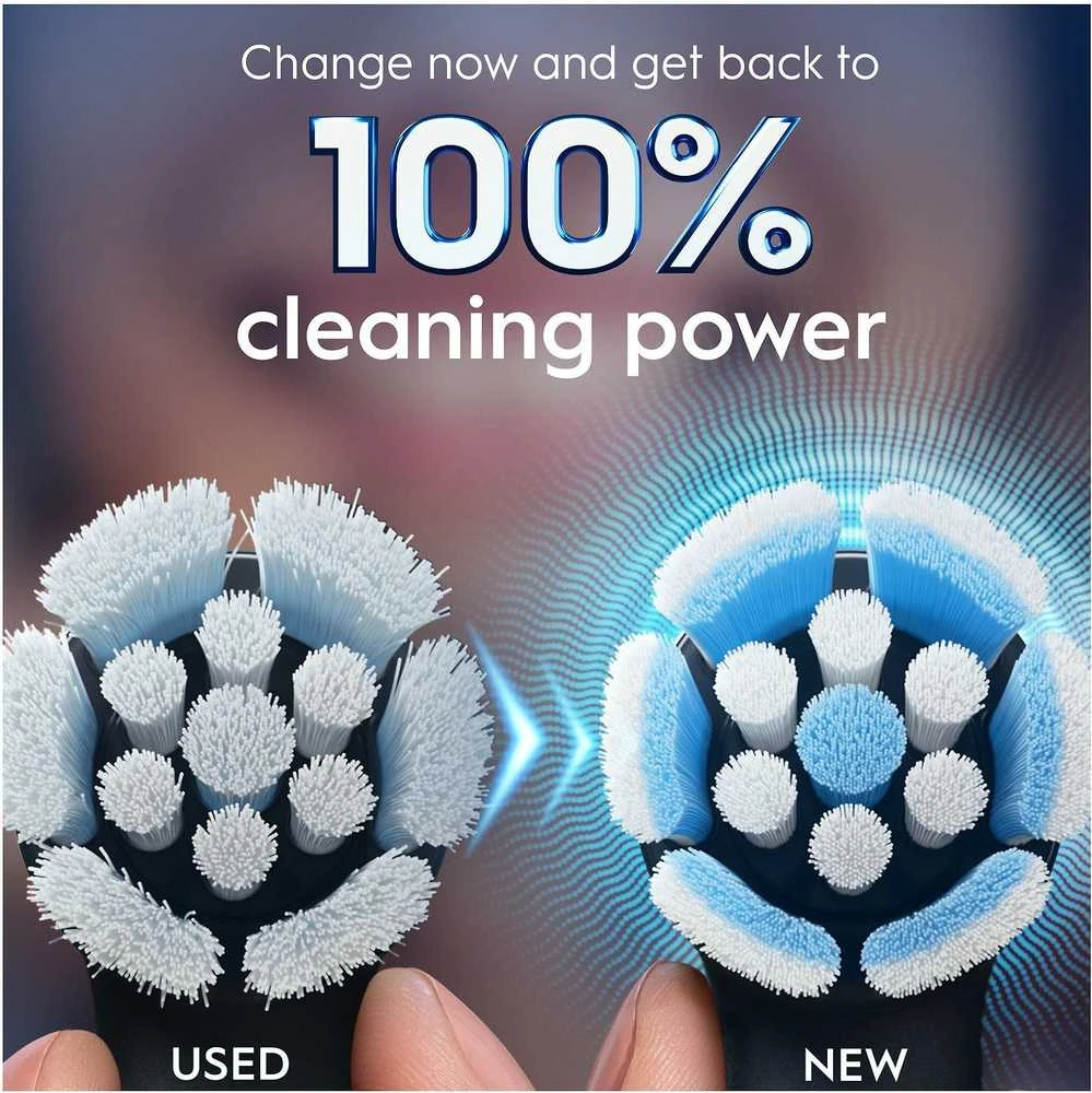 Oral-B iO Gentle Care Juodas vaihtoharjat, 6 kpl, musta