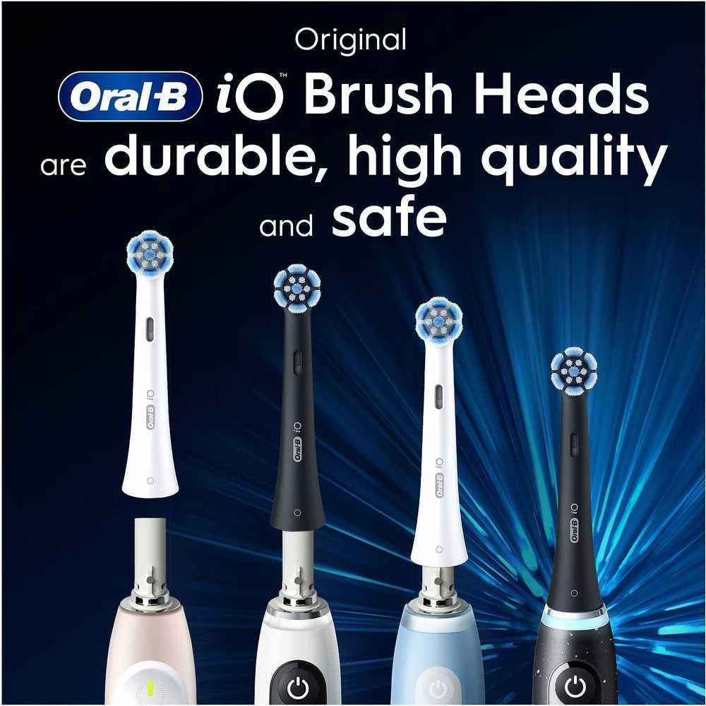 „Oral B iO“ serijos „Gentle Care“ keičiamos dantų šepetėlio galvutės – baltos – 6 vnt.