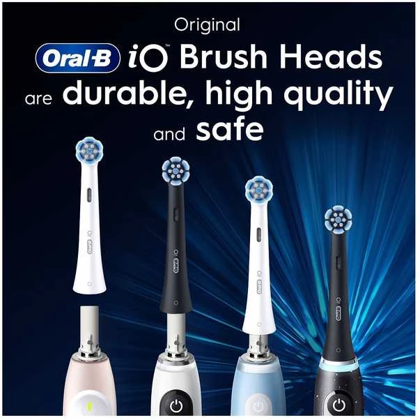 „Oral-B iO Gentle Care“ keičiami dantų šepetėliai, 2 vnt.