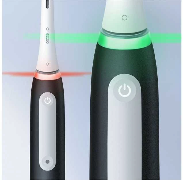 Braun iOG3d.2i6.2K Oral-B iO3 Elektrinis Dantų Šepetėlis Matt Juodas/Ice Mėlyna Duo Pack Edition