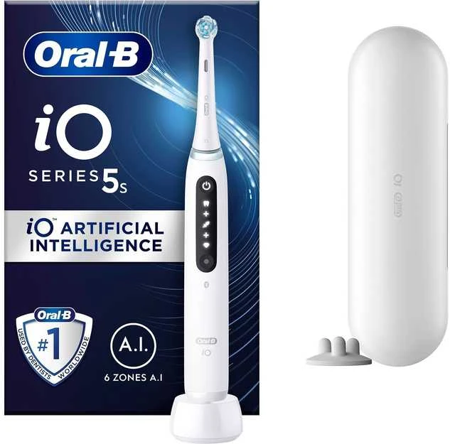 Oral-B iO Series 5s elektrinis dantų šepetėlis, baltas
