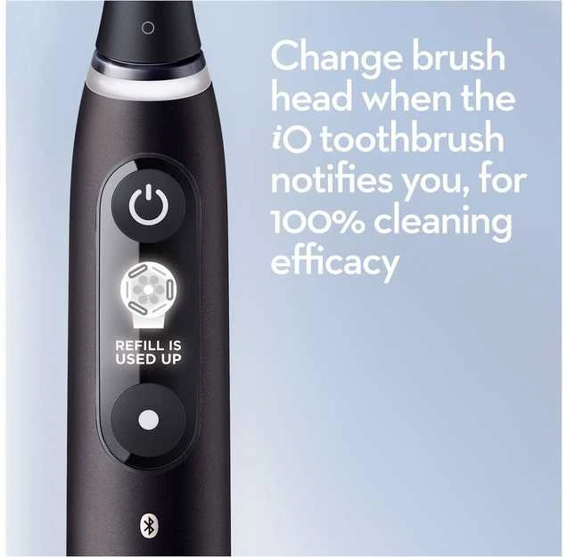Oral-B Elektrinis dantų šepetėlis | iO6s | Įkraunamas | Suaugusiems | Šepetėlių skaičius galvutės įeina 1 | Number of teeth brushing modes 5 | Juodas Lava