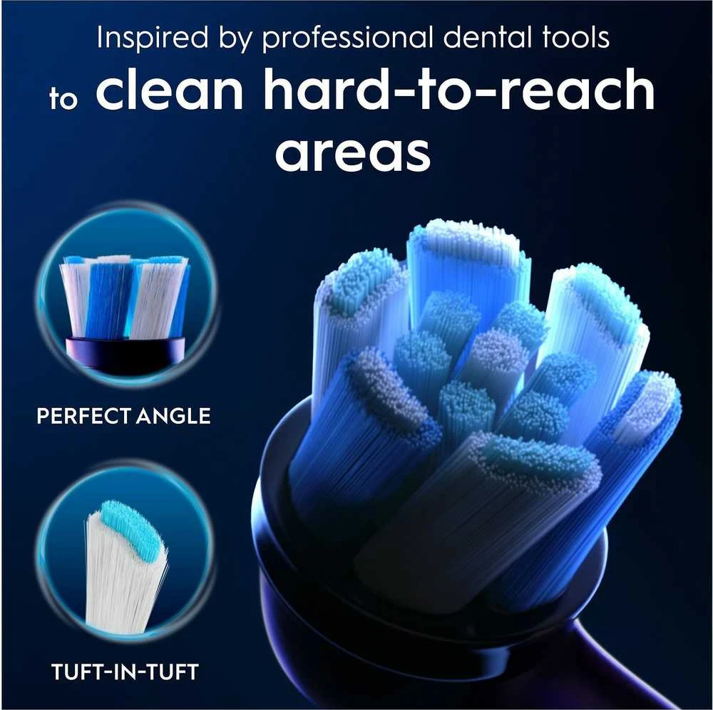 Oral-B iO Ultimate Clean vaihtoharjat, 6 kpl, musta