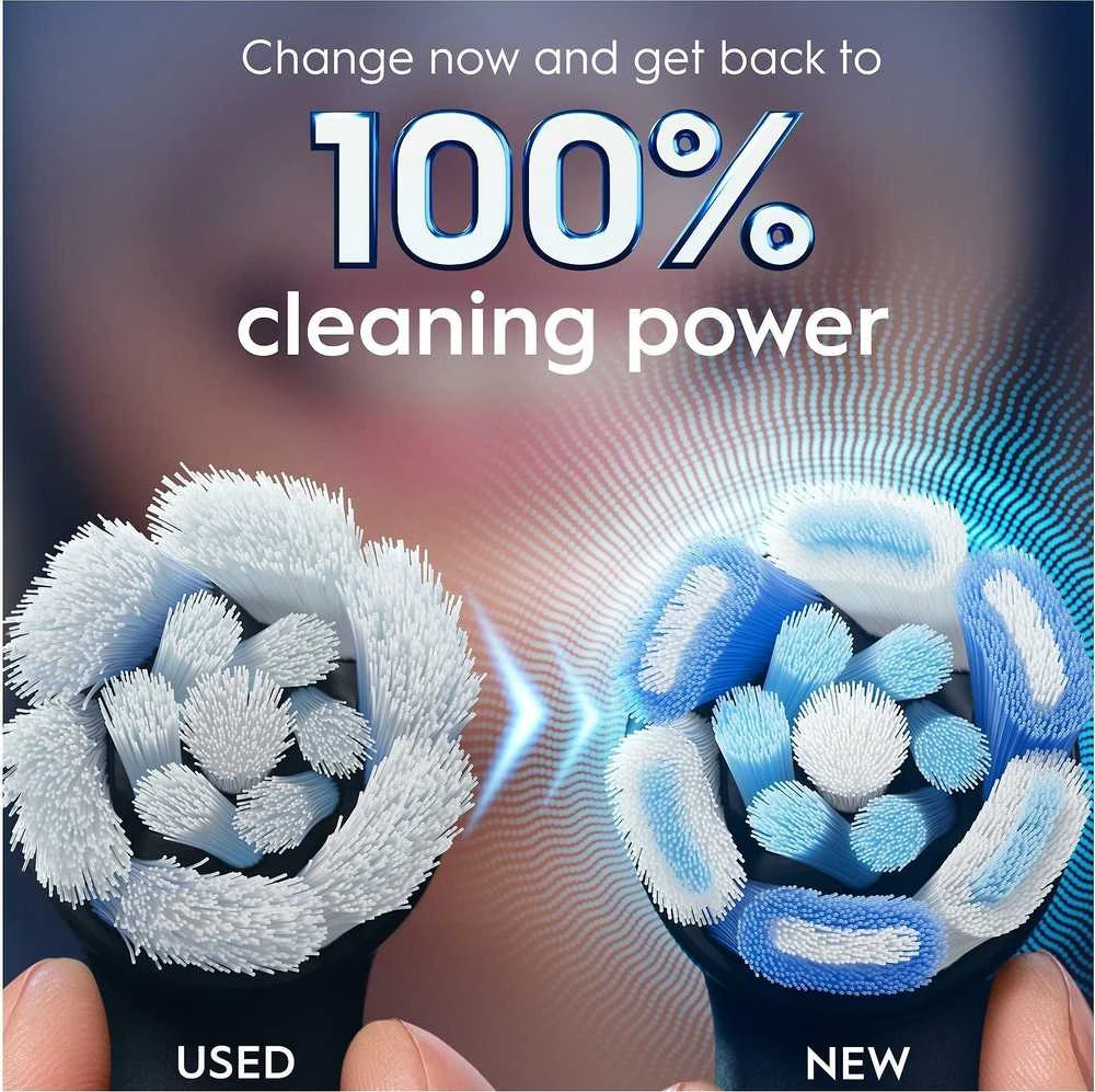 Oral-B iO Ultimate Clean vaihtoharjat, 6 kpl, musta