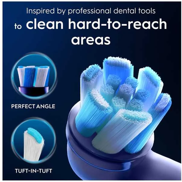 Oral-B Burnos Higienos Priemonė - iO Ultimate Clean Baltas Pakeitimo Galvutė 4 Rinkinys