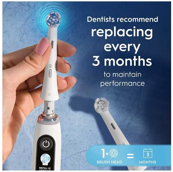 Oral-B Burnos Higienos Priemonė - iO Ultimate Clean Baltas Pakeitimo Galvutė 4 Rinkinys
