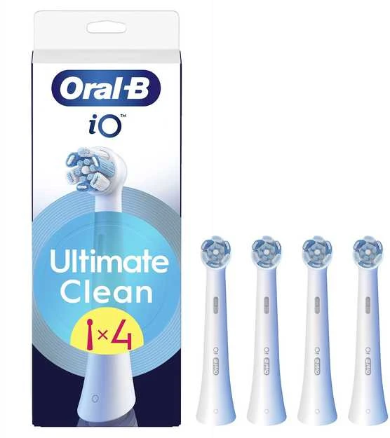 Oral-B Burnos Higienos Priemonė - iO Ultimate Clean Baltas Pakeitimo Galvutė 4 Rinkinys