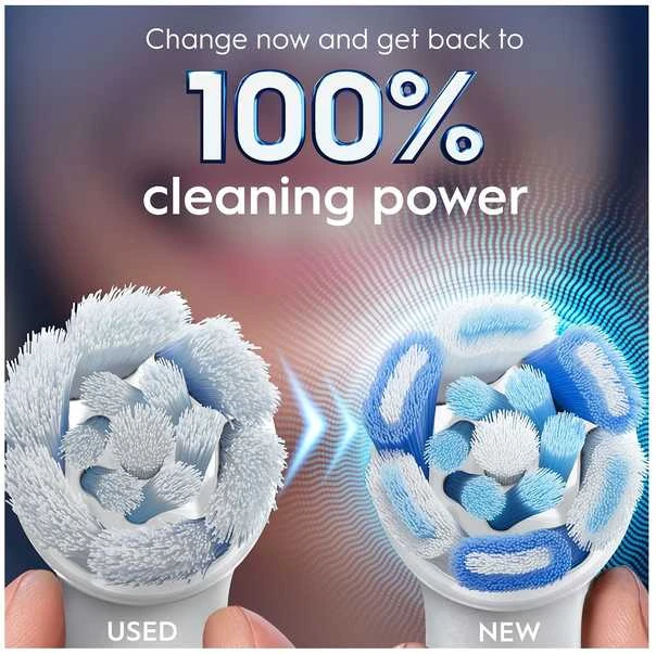 Oral-B Burnos Higienos Priemonė - iO Ultimate Clean Baltas Pakeitimo Galvutė 4 Rinkinys