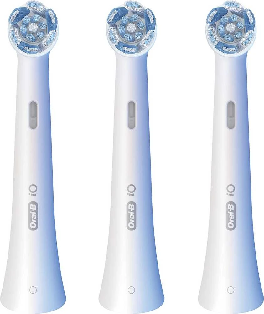 „Oral B iO“ serijos „Ultimate Clean“ keičiamos dantų šepetėlio galvutės – baltos – 3 vnt.