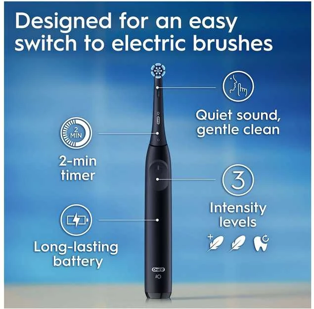 Oral-B iO2 sähköhammasharja + matkakotelo, musta
