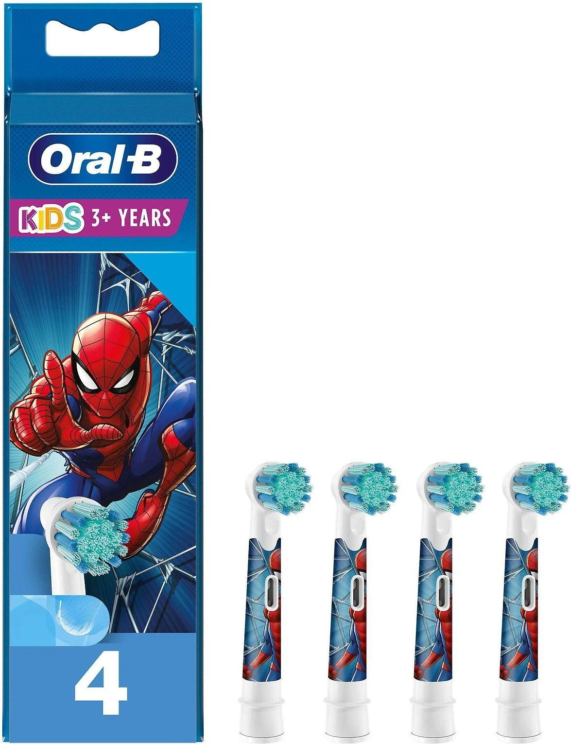 Oral-B pakaitinis dantų šepetėlis vaikams Spiderman 4U