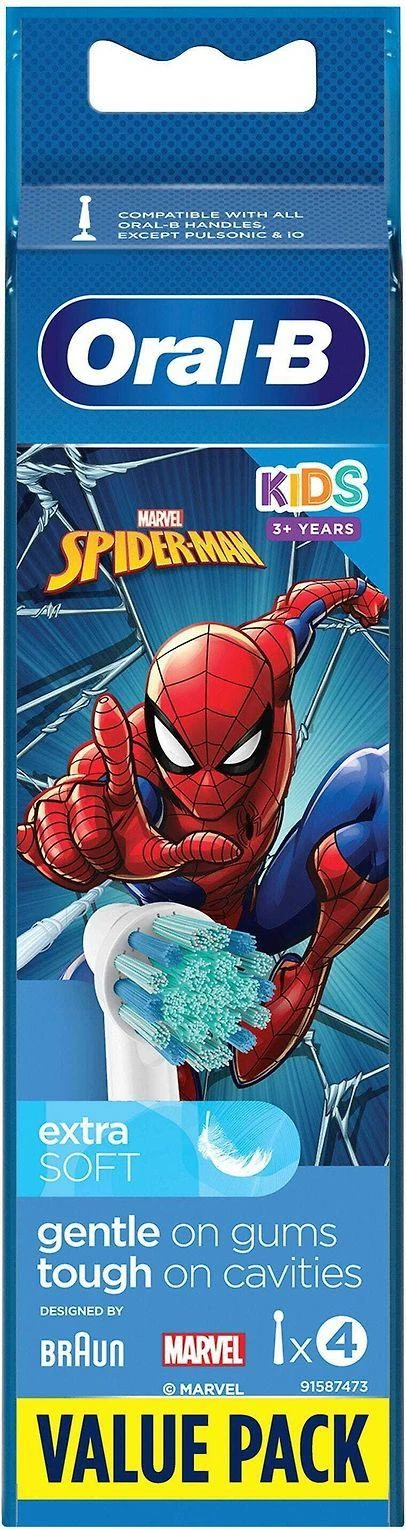 Oral-B pakaitinis dantų šepetėlis vaikams Spiderman 4U