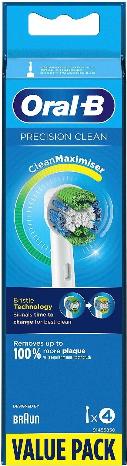 Dantų šepetėlio antgaliai Oral-B Precision clean EB20-4 4 vienetų.