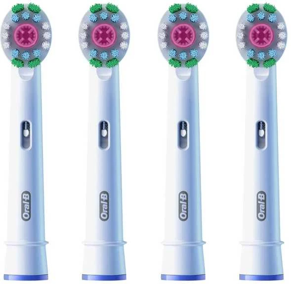 Oral-B 3D White dantų šepetėlio keičiamos galvutės, 4 vnt.