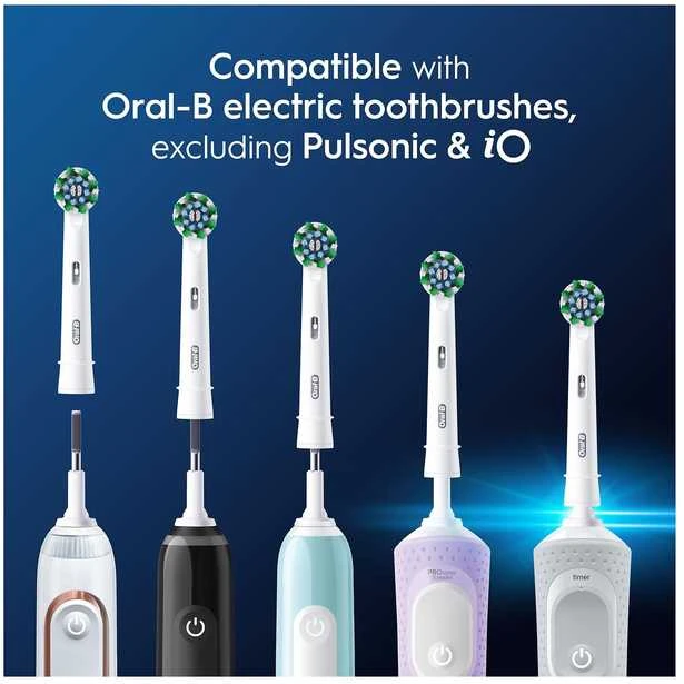 „Oral B Pro Cross Action“ dantų šepetėlio galvutės – baltos – 5 vnt.