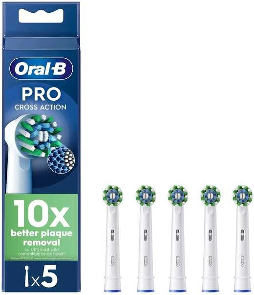 Oral B Cross Action pakaitinės galvutės - 5 vnt.