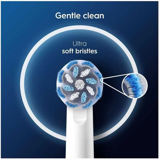 „Oral B Pro Jautrus Clean“ dantų šepetėlio galvutės – baltos – 5 vnt.