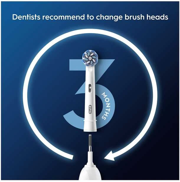 „Oral B Pro Jautrus Clean“ dantų šepetėlio galvutės – baltos – 5 vnt.