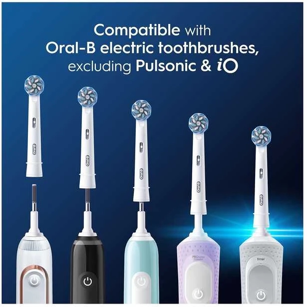 „Oral B Pro Jautrus Clean“ dantų šepetėlio galvutės – baltos – 5 vnt.