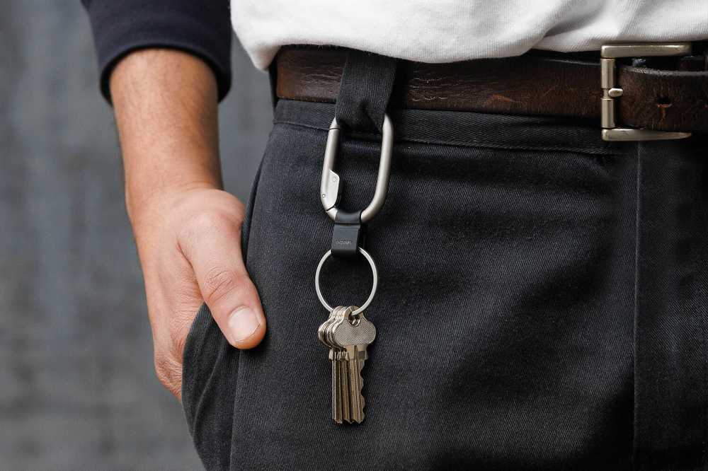 Orbitkey Clip Mini -avainlenkki, hopea