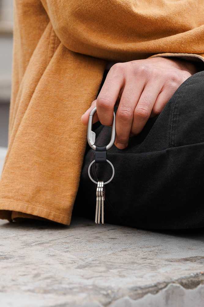 Orbitkey Clip Mini -avainlenkki, hopea