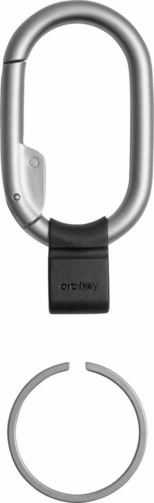 Orbitkey Clip Mini -avainlenkki, hopea