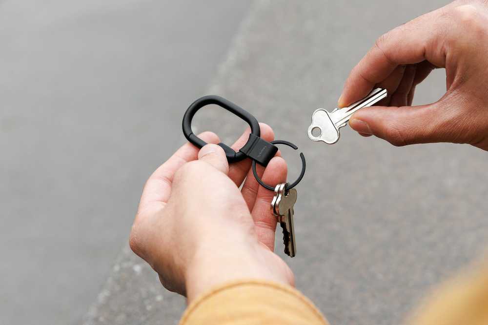 Orbitkey Clip Mini -avainlenkki, hopea