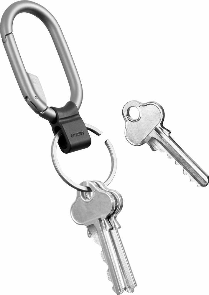 Orbitkey Clip Mini -avainlenkki, hopea