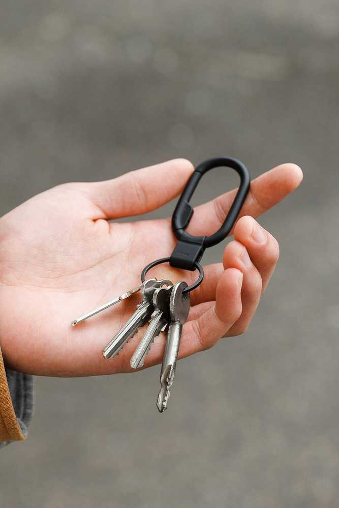 Orbitkey Clip Mini -avainlenkki, hopea