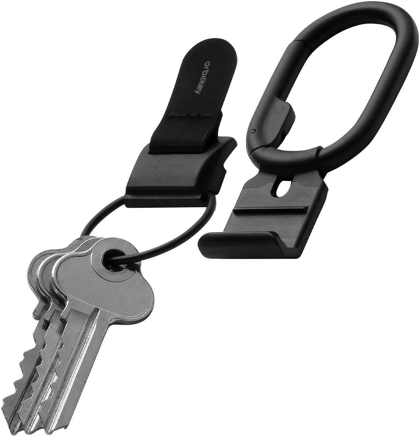 Orbitkey Clip v2 raktų pakabukas, juodas