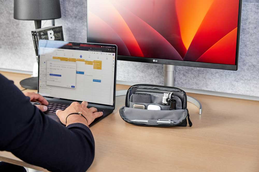 Orbitkey, dėklas, biuro organizatorius Desk Pouch juodas, juodas