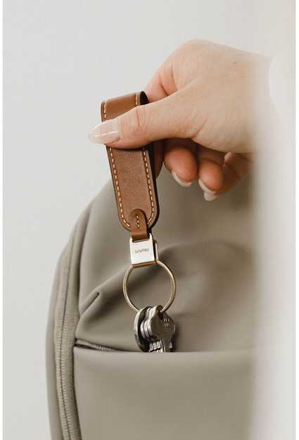 Skórzane etui organizer na klucze Orbitkey 2.0 Leather - juodas/juodas-universalus