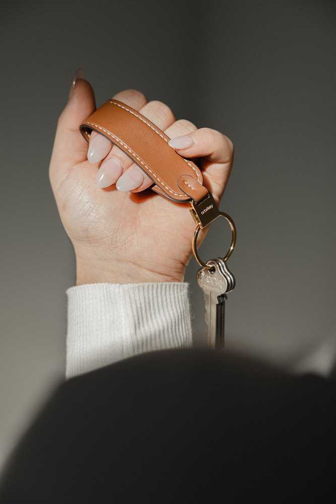 Skórzane etui organizer na klucze Orbitkey 2.0 Leather - juodas/juodas-universalus