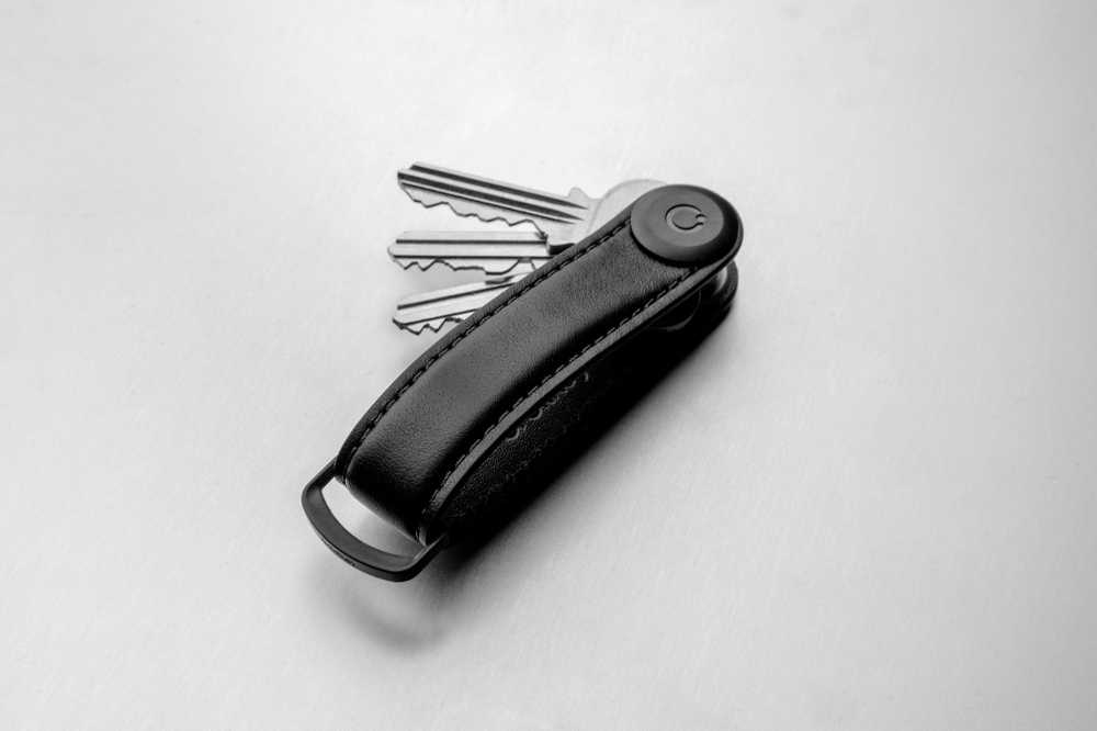 Orbitkey odinis raktų laikiklis, juodas