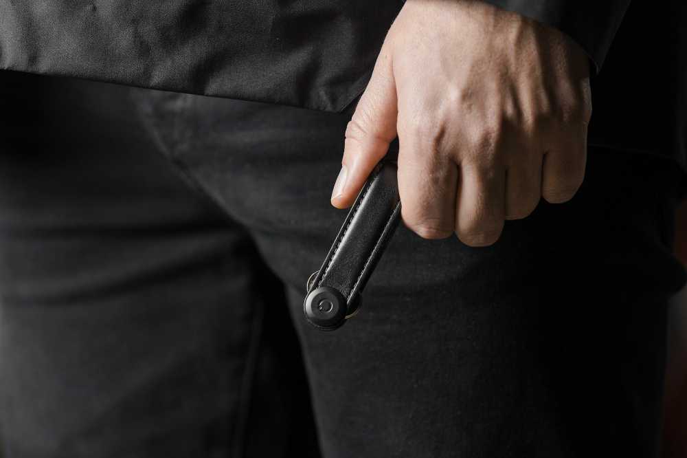Orbitkey odinis raktų laikiklis, juodas