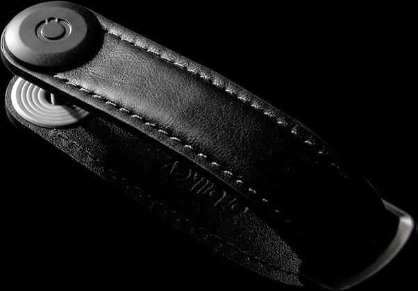 Orbitkey odinis raktų laikiklis, juodas