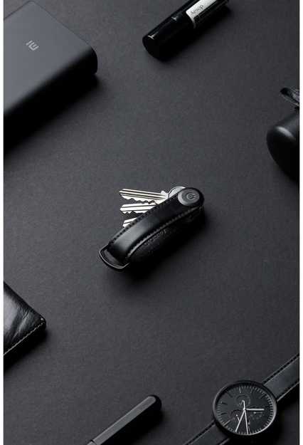 Orbitkey odinis raktų laikiklis, juodas