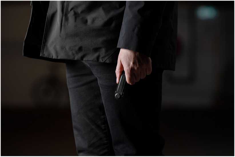 Orbitkey odinis raktų laikiklis, juodas