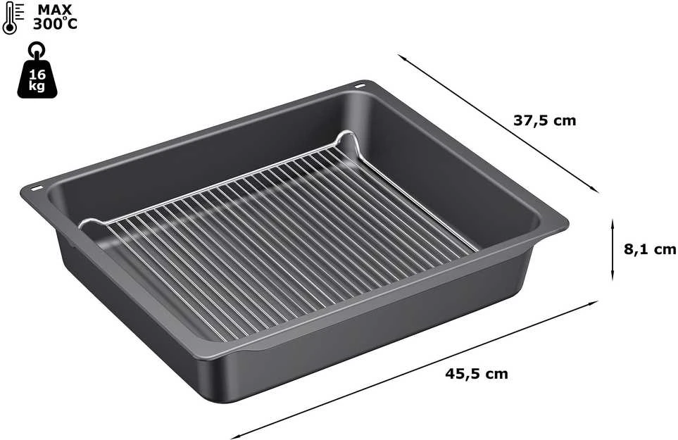 Bosch HEZ633070 gili skarda su grotelėmis ir matmenimis