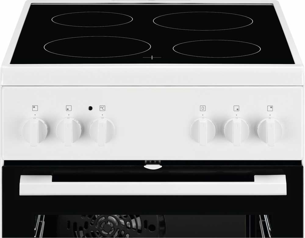 Viryklė Electrolux LKR54001NW keraaminen liesi, valkoinen